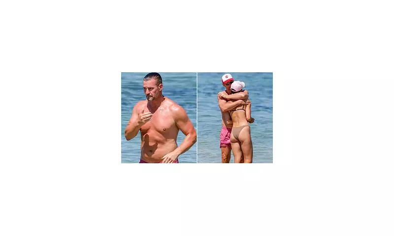Kris Smith Shows Off Dad Bod on Melbourne Beach Day with Wife Sarah