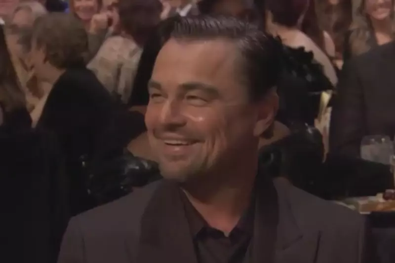 Leonardo DiCaprio Awkwardly Chuckles at Jeff Bezos Joke at Critics’ Choice Awards