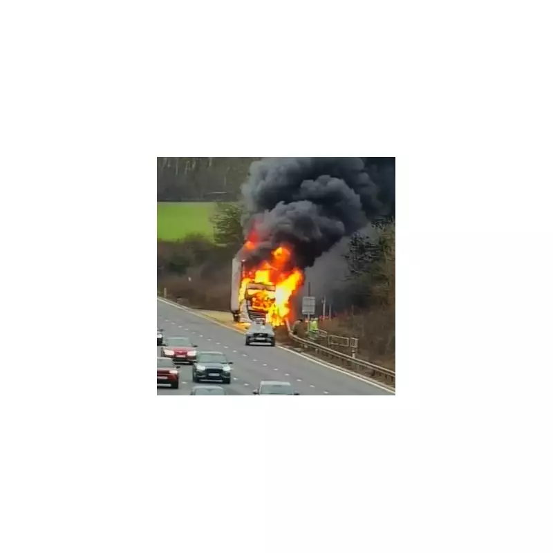 M1 Chaos: Lorry Fire Causes Hour-Long Delays and 6-Mile Queues