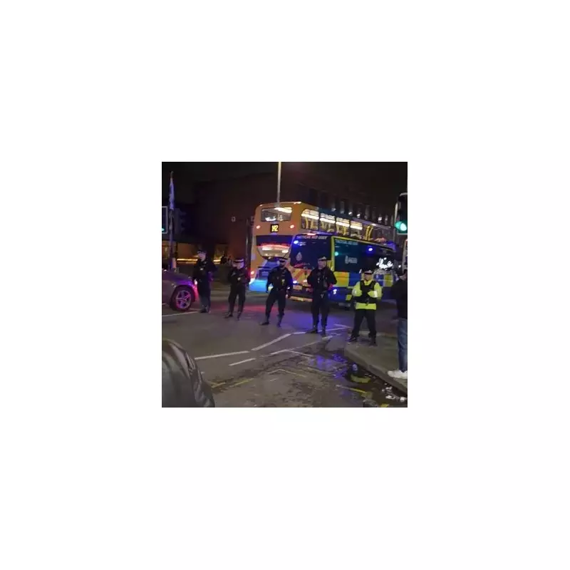 Manchester's Curry Mile Sealed Off After Violent Protest Erupts