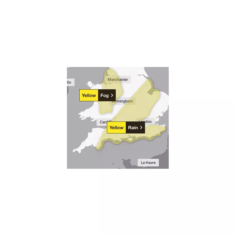 Met Office Issues 11-Hour Fog Warning for 18 UK Areas