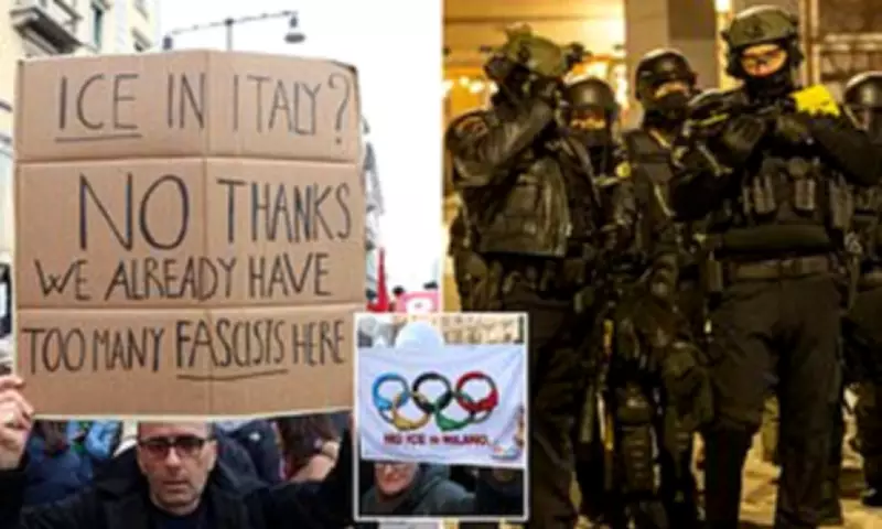 Milan Protests Against US ICE Agents at Winter Olympics Security