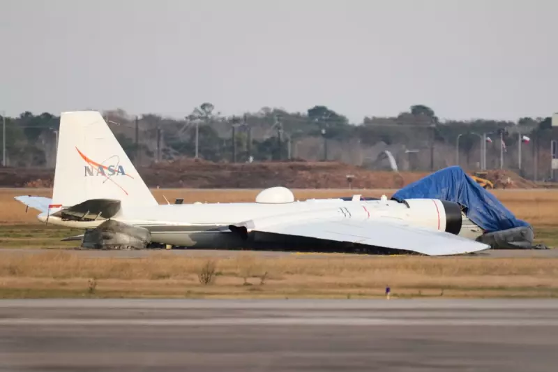 NASA Research Plane Makes Emergency Belly Landing in Texas, Crew Safe