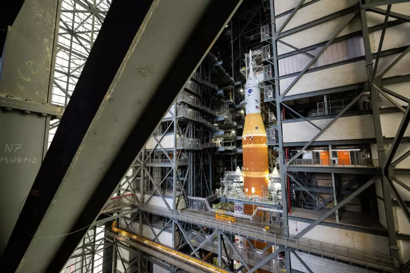 NASA's Giant Moon Rocket Rolls Out for Historic Crewed Launch in February