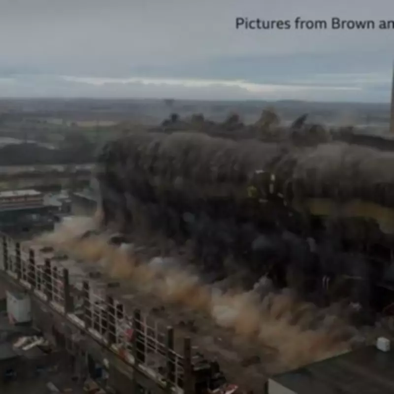 Nottinghamshire Power Station Boiler House Demolished in Controlled Blast