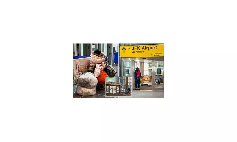 NYC's JFK Airport Greets Tourists with Homeless Crisis at AirTrain Hub