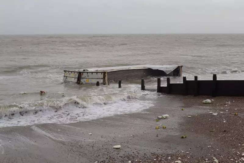 Onions and Chips Wash Up on South Coast in Container Spill Mystery