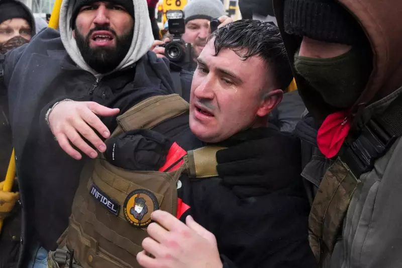 Pardoned Jan 6 Rioter Chased from Minneapolis ICE Rally by Counter-Protesters