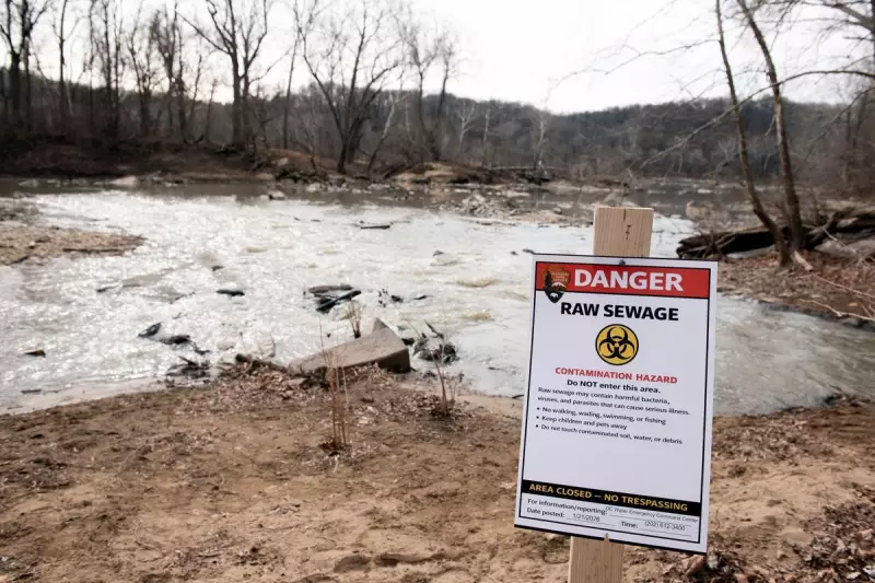 Potomac River Faces Severe E. Coli Crisis After Massive Sewage Spill