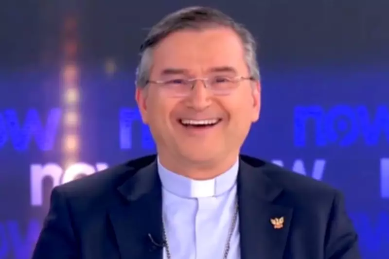 Priest Startled as TV Studio Erupts Over Benfica's Dramatic Goal