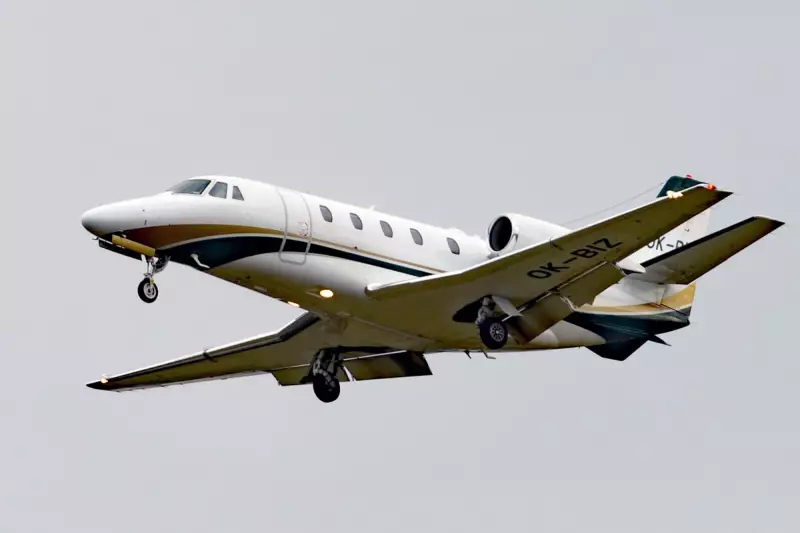 Private Jet Skids Off Runway at London's Biggin Hill Airport in Icy Conditions