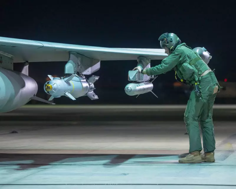 RAF Typhoons and French Jets Strike ISIS Underground Weapons Depot in Syria