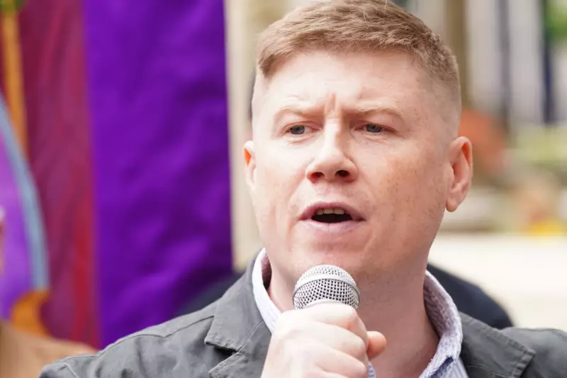 RMT Union Boss Pictured with Communist Flag in Occupied Ukraine in 2015