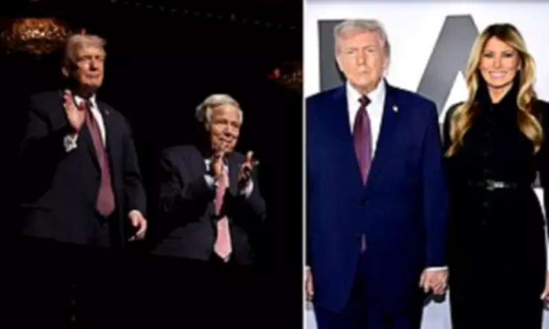 Robert Kraft and Donald Trump Mend Rift at Melania Documentary Premiere