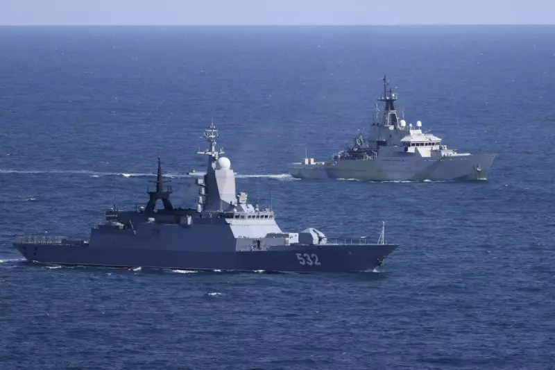 Royal Navy Monitors Russian Warship and Tanker Through English Channel in NATO Operation