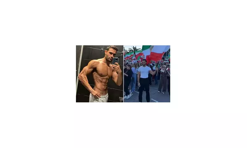 Sam Asghari Joins Chaotic LA Pro-Freedom Rally as Truck Drives into Crowd