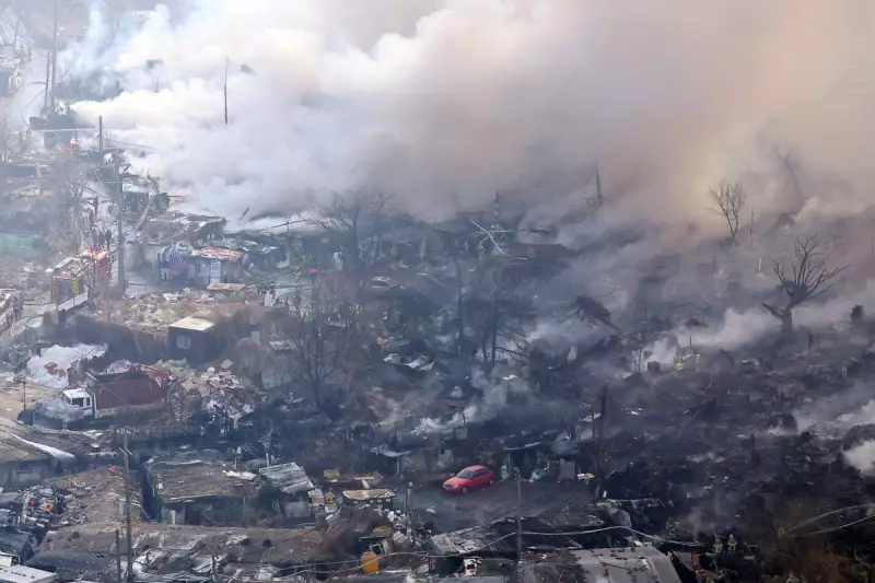 Seoul Shanty Town Fire: Blaze Engulfs Guryong Village, Dozens Flee