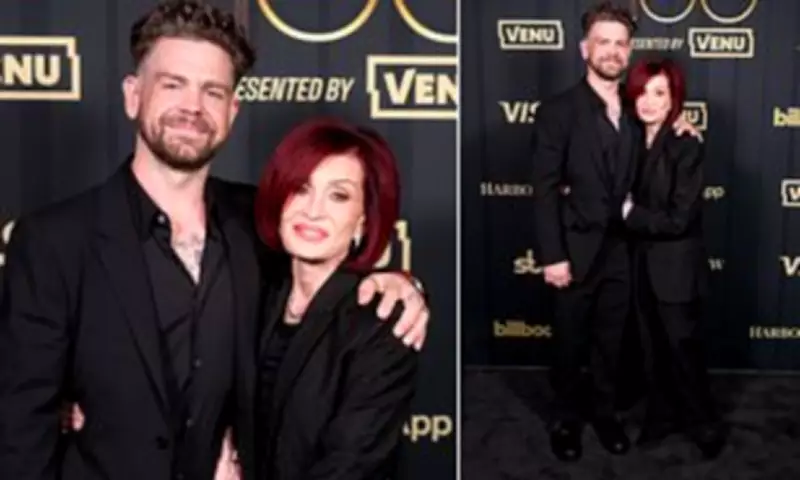 Sharon Osbourne Honoured at Billboard Event with Son Jack by Her Side