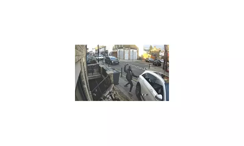 Shocking CCTV Shows Machete-Wielding Youth Targeted by Car in Hanwell
