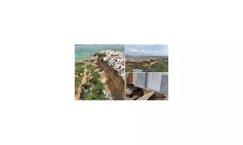 Sicilian Town Evacuated After Massive Landslide Leaves Homes Teetering on Edge
