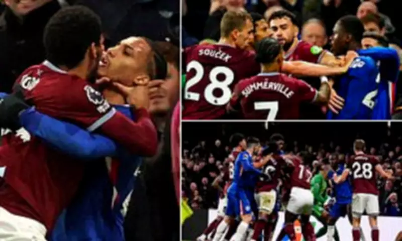 Stamford Bridge Erupts: Chelsea's Dramatic Comeback Marred by Mass Brawl and Red Card