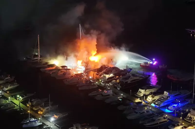 Sydney marina inferno sinks three luxury yachts, sparks major environmental response