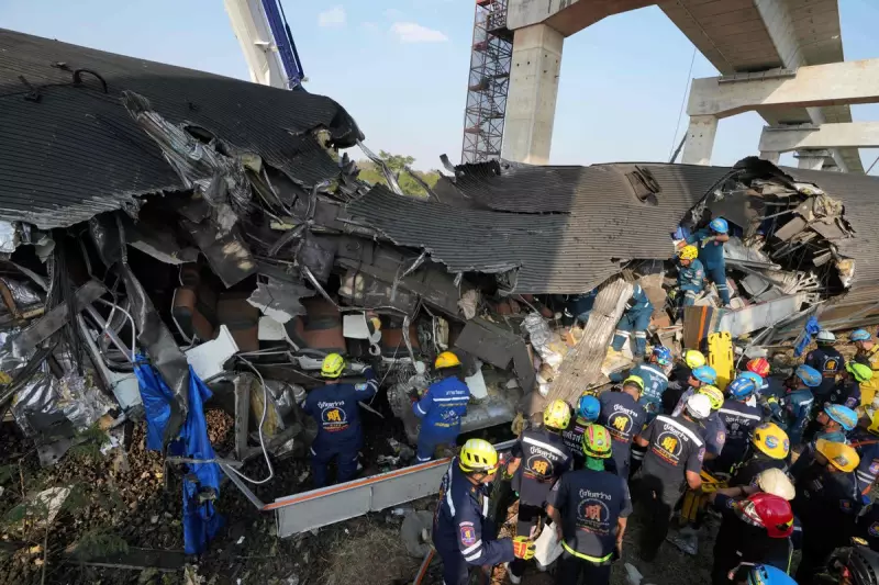 Thailand Train Crash: 31 Killed as Crane Collapses on High-Speed Train