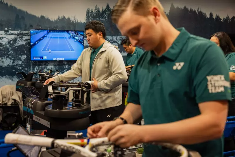 The High-Stakes World of Racket Stringing at the Australian Open