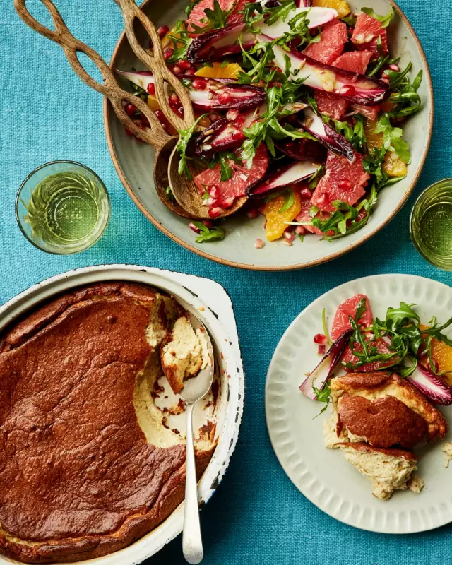 Thomasina Miers' No-Bechamel Celeriac Soufflé & Citrus Salad: Winter Recipes