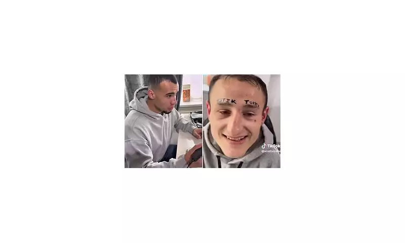 TikTok Star Faces Legal Peril After £4,000 Forehead Tattoo Stunt