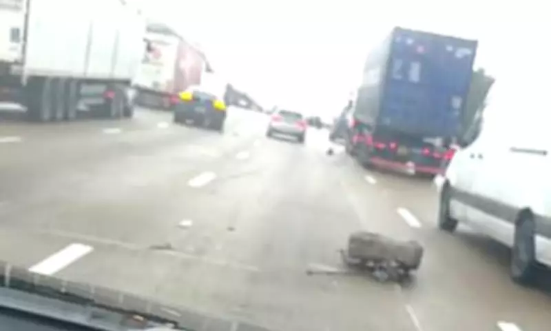 Tottenham Star's £400k Ferrari Crash Aftermath Revealed in New Motorway Footage