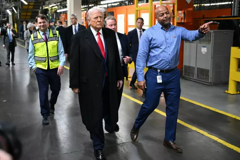 Trump's Ford Plant 'F*** You' Gesture Sparks Newsom Mockery and Worker Suspension