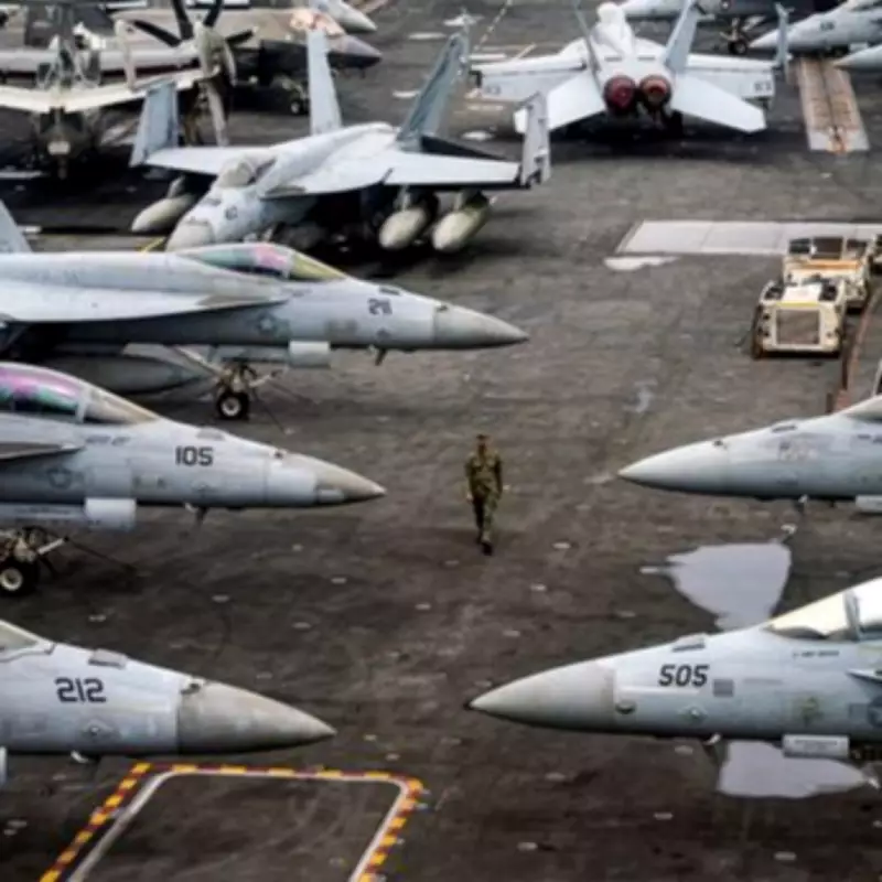 Trump's 'Massive Armada' Expands as USS Delbert D Black Joins Middle East Fleet