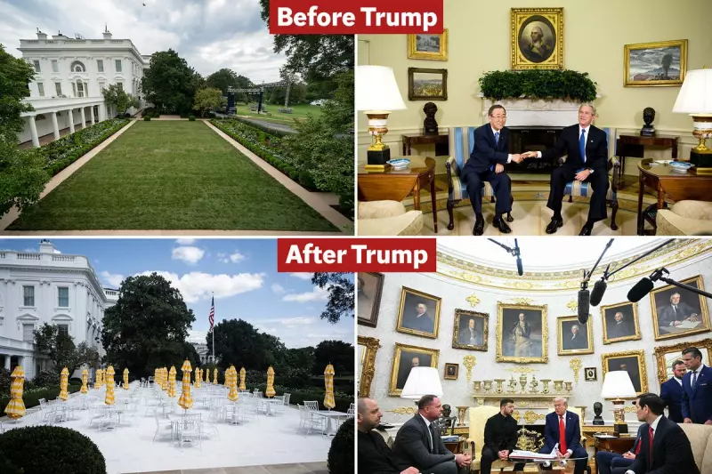 Trump's 'Midas Touch': A Year of Gold Leaf and Demolition at the White House