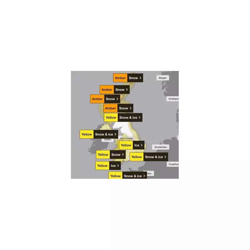 UK Braces for Widespread Disruption as Met Office Issues Snow and Ice Warnings