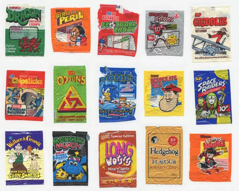 UK Crisp Packets 1970-2000: The Alternative History in Discarded Litter