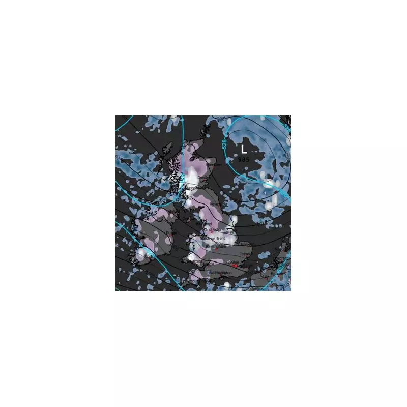 UK Snow Maps Turn Purple: 30cm Blizzard and -4C Arctic Blast Forecast