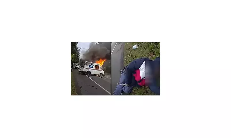 Washington Deputy Sir Carter's Heroic Rescue of Mail Truck Driver from Burning Vehicle