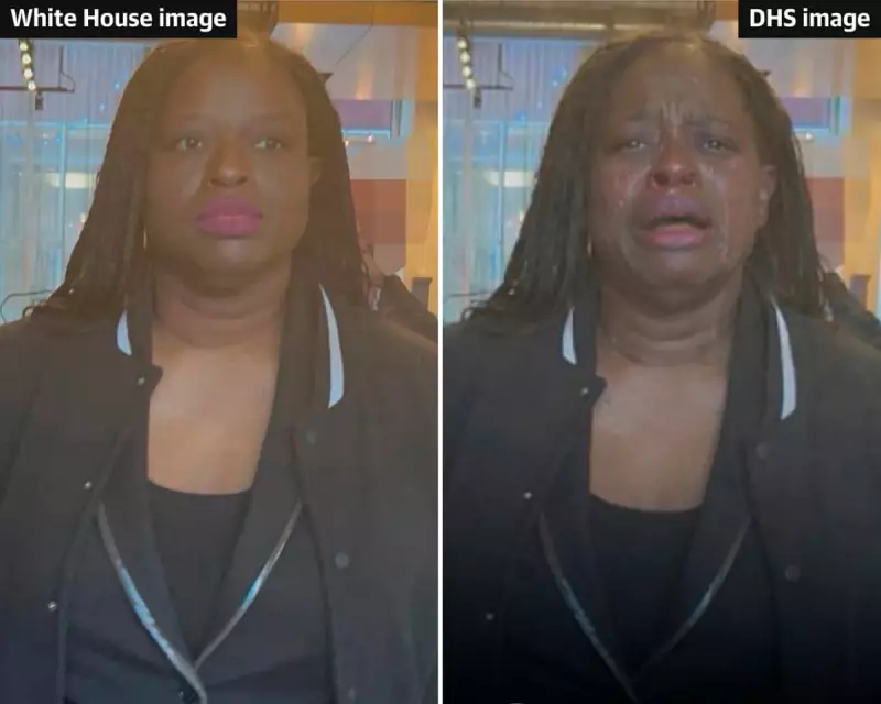 White House Accused of Posting Altered Image Showing Protester Crying