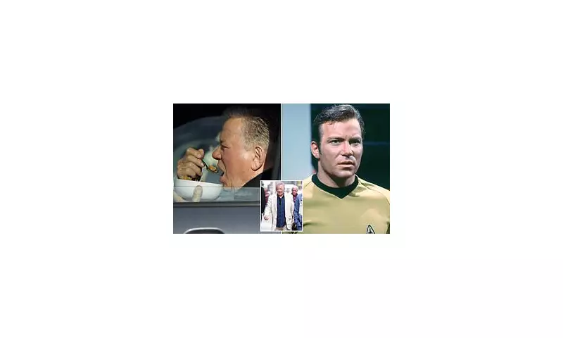 William Shatner Spotted Eating Cereal in Car, Reflects on Health Scare