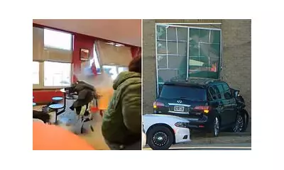 Brakes Fail: SUV Smashes Through Tennessee School Cafeteria Wall During Breakfast