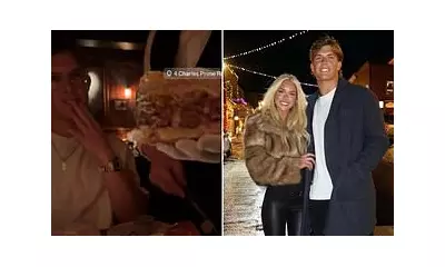 Giants QB Jaxson Dart Dines at 4 Charles Prime Rib with Model Girlfriend