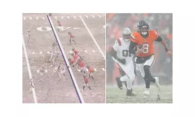 NFL Fans Fume as CBS Digital Yard Lines Ruin Snowy AFC Championship Viewing Experience