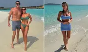 Billie Faiers Shares Maldives Family Holiday Memories in Khaki Bikini