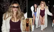 Brooks Nader Rings in 2026 in Revealing Leotard at Kate Hudson's Aspen Bash