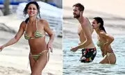 Calvin Harris & Vick Hope Enjoy Barbados Family Holiday After Birth of Son Micah