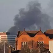 Camper Van Explosion Sends Thick Black Smoke Billowing Over Crewe Town Centre