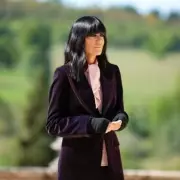 Claudia Winkleman's Pink Traitors Blouse is from Kate's Favourite Brand