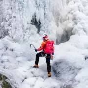 Daredevil Climber Scales Frozen Gordale Scar Waterfall Amid UK Deep Freeze