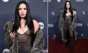 Demi Lovato Stuns in Sheer Catsuit at 2026 New Year's Rockin' Eve